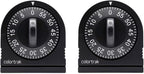 60 Minute Wind Up Timer (2 Pack) Visual Mechanical Timer, from 0 to 60 Minutes, for Kitchen, Hair Color Processing, Tanning Time, Kids' Home and Classroom Activities or Timeouts, Black