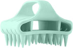 Gentle Scalp Massager,Silicone Scalp Scrubber for Any Hair Type,Soft Scalp Brush for Wet & Dry Use,Head Massage Stress Relax Easy to Hold Hair,Scalp Massager Tool (Mint Green)