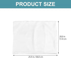 2pcs Satin Pillow Covers Envelope Closure Soft Smooth Pillowcase for Bed Bedroom Hair Protection Washable White