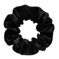 100% Mulberry Silk Hair Ties, No-Damage Frizz Prevention for Sleep and Night, Hair Accessories for Women (Black)