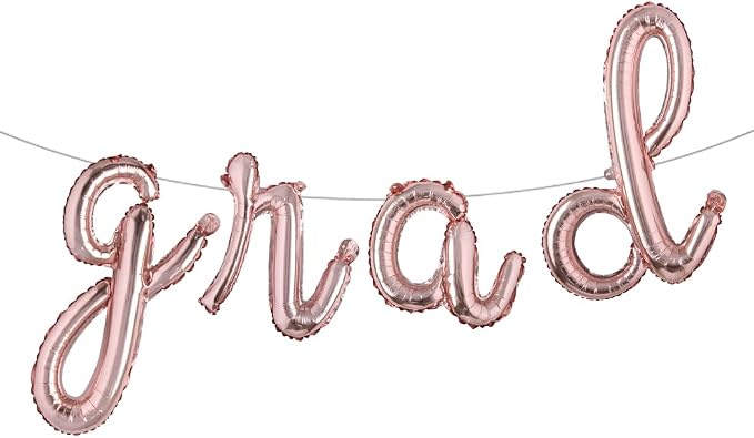 Foil Balloons Congrats Graduation Party Balloons Congratulations Letter Grad by RUIANSI