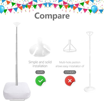 Balloon Column Stand Kit Set of 8, 7 Feet Height Adjustable Balloon Tower Pillar - Image 4