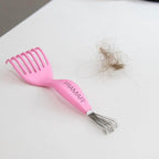 FRAMAR Premium Hair Brush Cleaner Tool – Hairbrush Cleaner Tool, Brush Cleaner Tool for All Types, Comb Cleaner – 2 in 1 Design Removes Hair & Build up Instantly – Pink