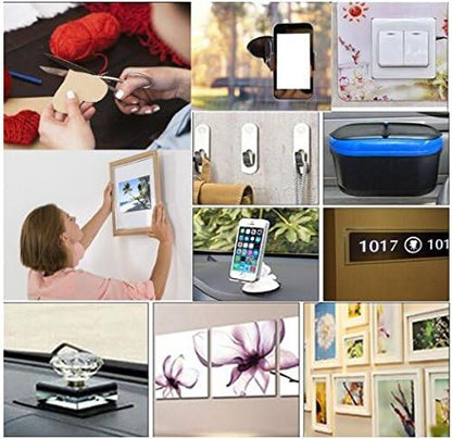 4 Mounting Tabs2.1 inches Diameter Adhesive Pads Round Double Sided Foam Tapes - Image 3