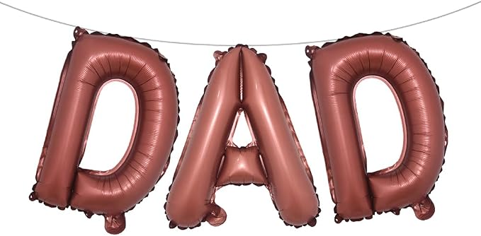 16 INCH DAD Multicolor optional Foil Letter Balloon 16" Happy Father's Day Best by RUIANSI