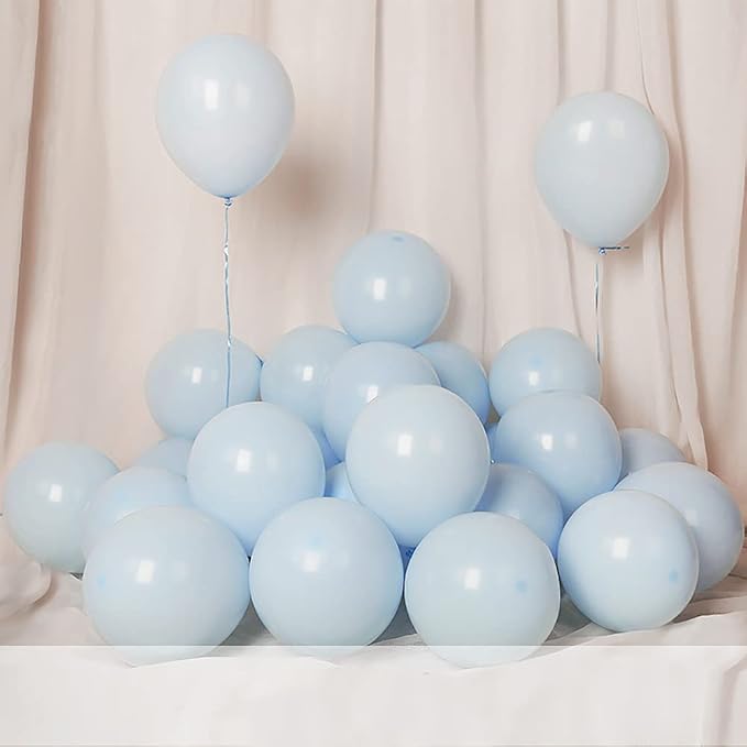 5 inch Pastel Blue Party Balloons - Image 4