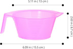 Hair Dye Bowl Transparent Salon Hair Color Mixing Bowl with Scales Professional Dye Supplies for Precise Color Control and Highlights 2.6 Inch Compact Size