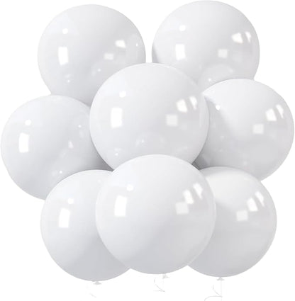 LovesTown 18 Inch White Large Balloons, Wedding Baby Shower Anniversary by Lovestown