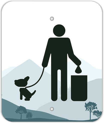Zero Waste USA - DISPENSE-ART Roll Bag Dispenser & Sign - Mountain | UV-printed - Image 2