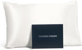 Fishers Finery 19mm 100% Pure Mulberry Silk Pillowcase, Quality Tested (White, S)