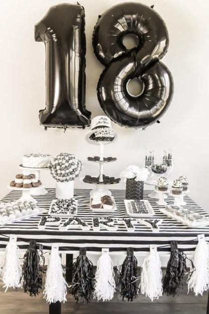 Black Number 11 Balloon 40 Inch - Image 2