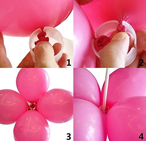 120 PCS Decorative Balloons Rings Balloon arch Convenient Clip Connector - Image 4