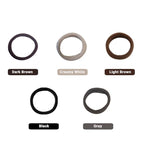 Hair Ties Hair Elastics Bands Seamless Cotton No Damage Thick Curly Hair Long-Lasting Braids Ponytails Holders All Hair Types Pain-Free Hair Accessories Women Men Coffee Colors 50 PCS