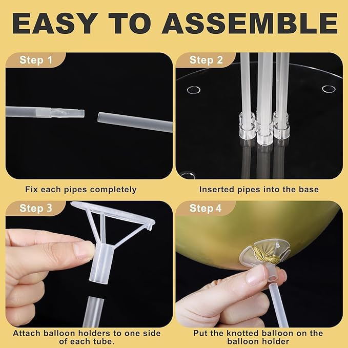 6 Sets Balloon Stand Kit, Balloons Sticks Holder - Image 4