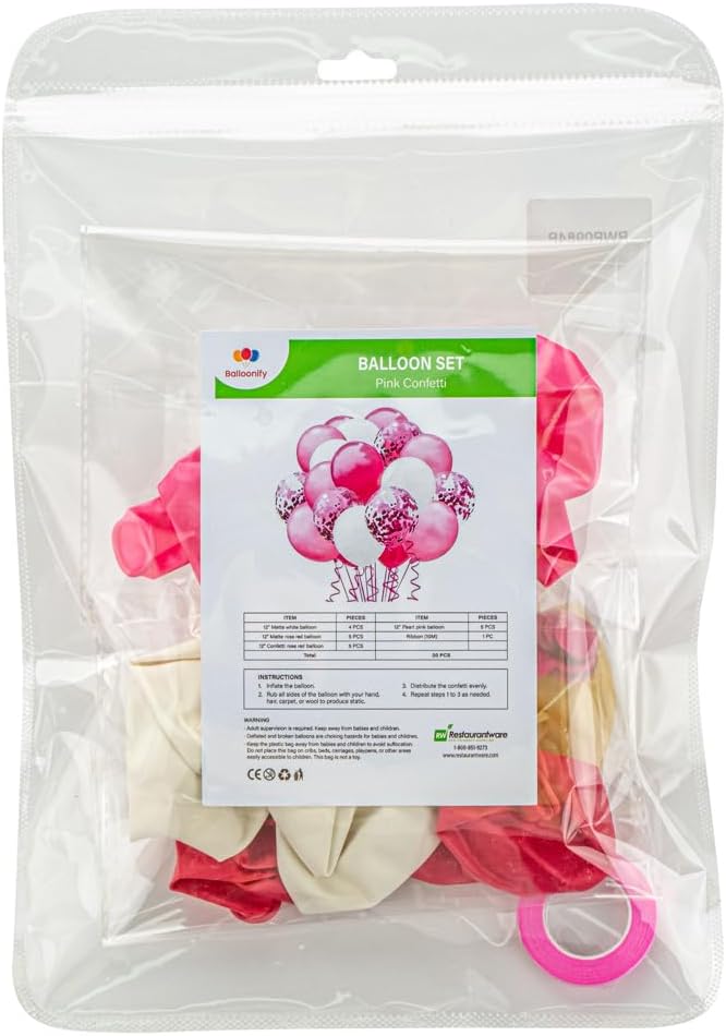 Balloonify 12 Inch Confetti Balloons, 19 Party Balloons - Image 2