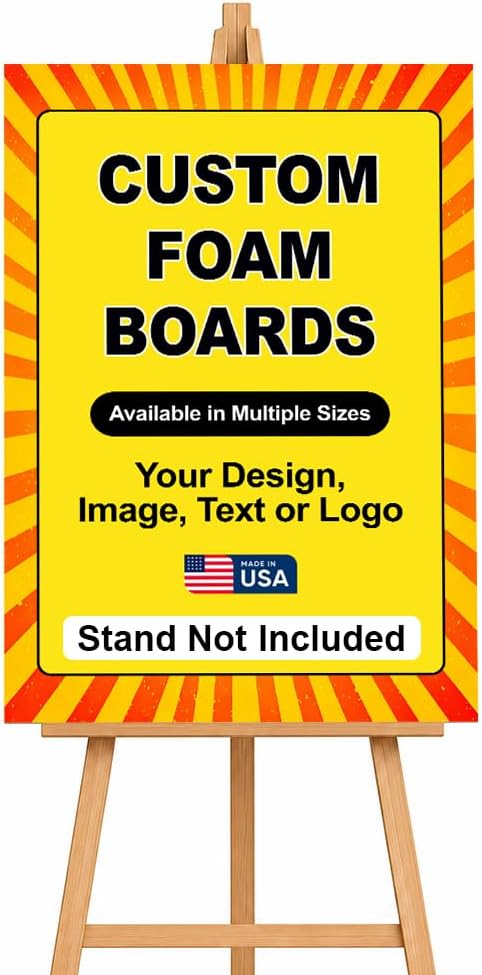 Custom Poster Boards by DC | Personalized Foam Core Display Sign Printing by DreamController