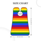 Non-Stick Beard Shaving Bib, Hair Catcher Apron with Suction Cups, Waterproof Grooming Tool for Men Husband, LGBT Pride Flag Rainbow Shave Bib