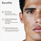 Super Clean, Hypochlorous Acid Spray, Helps Heal Acne Prone, Eczema & Itchy Rashes, No Rinse Cleaner, Use Post Workout, Post Shave or Travel, Skin Care for Men, All Skin Types, 100 mL