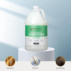 Ginger Lily Farms Club & Fitness Moisturizing Conditioner for Dry Hair, 100% Vegan & Cruelty-Free, Aloe Vera Scent, 1 Gallon (128 fl oz) Refill, white