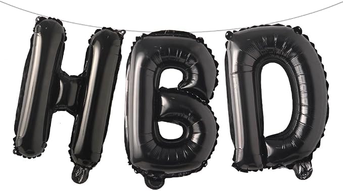 16 Inch HBD Balloons for Boho Birthday Party Decorations by RUIANSI