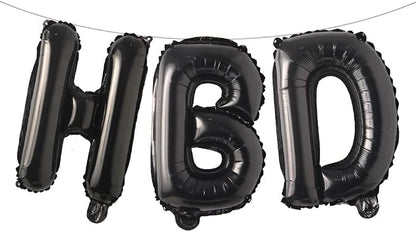 16 Inch HBD Balloons for Boho Birthday Party Decorations by RUIANSI