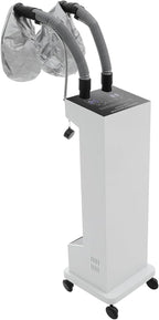 Hair Steamer, Professional Micro Mist Hair Color Processor with 2 Vaporizing Caps, 650W Vertical Hair Care Machine with Rolling Wheels, Salon Spa Equipment for Deep Hair Care Repair, Hair Styling