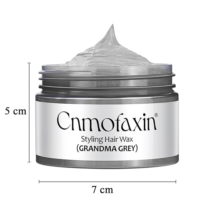 Silver Hair Color Wax,Temporary Hair Color Dye,Natural Hair Coloring Wax for Halloween Cosplay, Party & Daily Use 4.23 oz