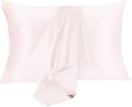 Silk Pillowcase for Hair and Skin 2 Pack 100% Mulberry Silk Bed Pillowcase Hypoallergenic Soft Breathable Both Sides Silk Pillow Case with Hidden Zipper, Pillow Cases (Queen, Light Pink)