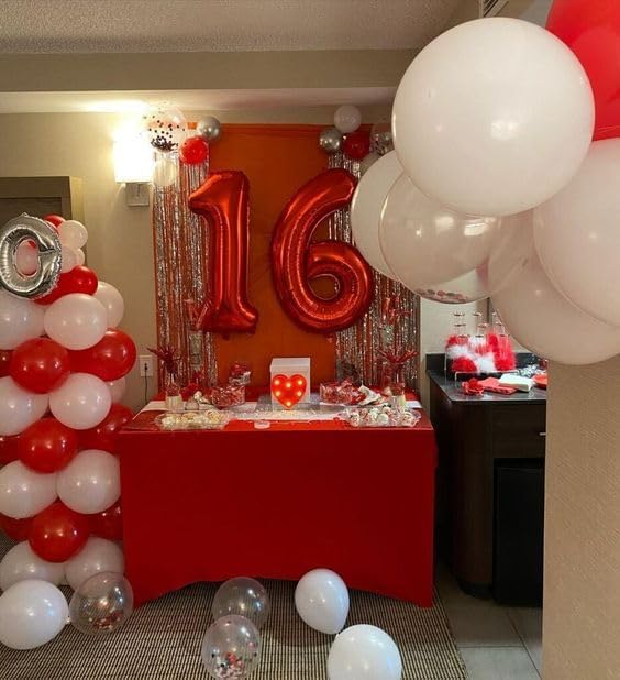 Red Number 5 Balloon 40 Inch - Image 8