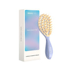 RHOS Scalp Massager, Shampoo Brush with Handle, Curved Vented Hair Scrubber, Scalp Brush for Wet & Dry Hair (Purple)