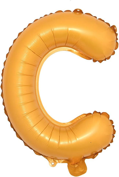 16" inch Single Orange Alphabet Letter Number Balloons Aluminum Hanging Foil by RUIANSI
