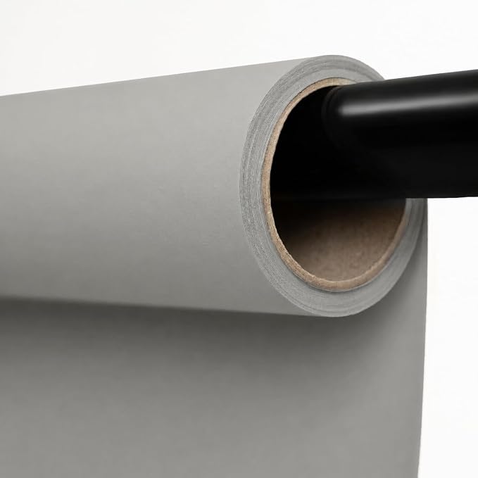Kate Seamless Paper Backdrop for Photography Light Grey Photo Backdrop Paper by KateBackdropforPhotography