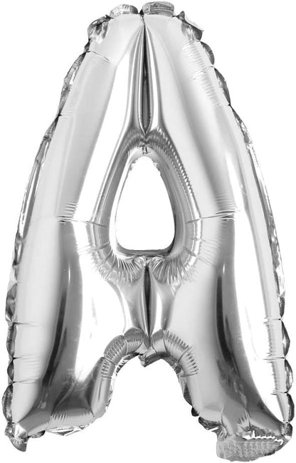 32 inch Letter Balloons Silver Alphabet Number Balloons Foil Mylar Party by REIANS