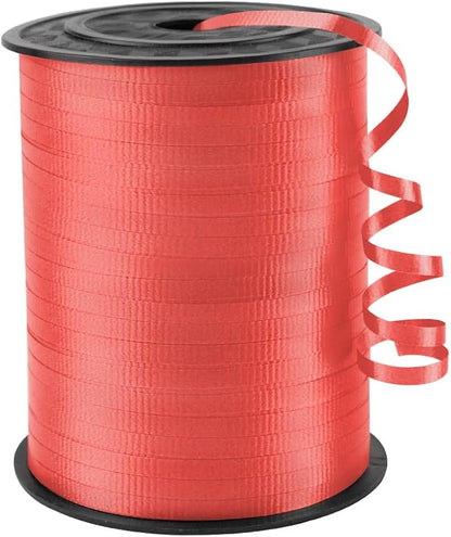 Red Crimped Curling Ribbon, 1/5" Wide x 500 Yards Christmas Curling Ribbons by KMERLIFE