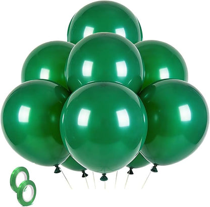 Green Balloons Green Birthday Decorations 30 Pack 18 inch Round Party Balloons by BOMSI