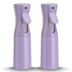 Spray Bottle for Hair (6.8OZ /200ML) Continuous Ultra Fine Mist Sprayer for Hair, Salons, Barber, Plants, Skin Care, Cleaning 2 Pack PURPLE