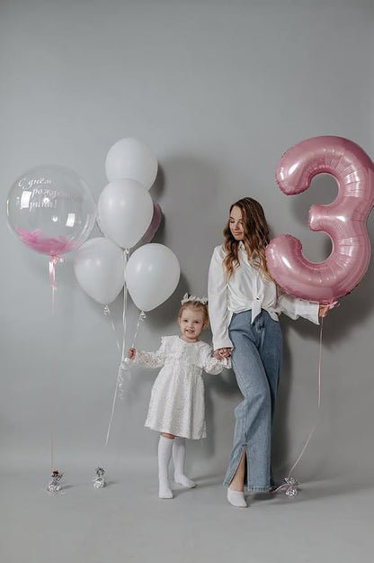 Number 9 Balloons 40 Inch for 9 19 Birthday Party Decorations, Pastel Pink | - Image 4