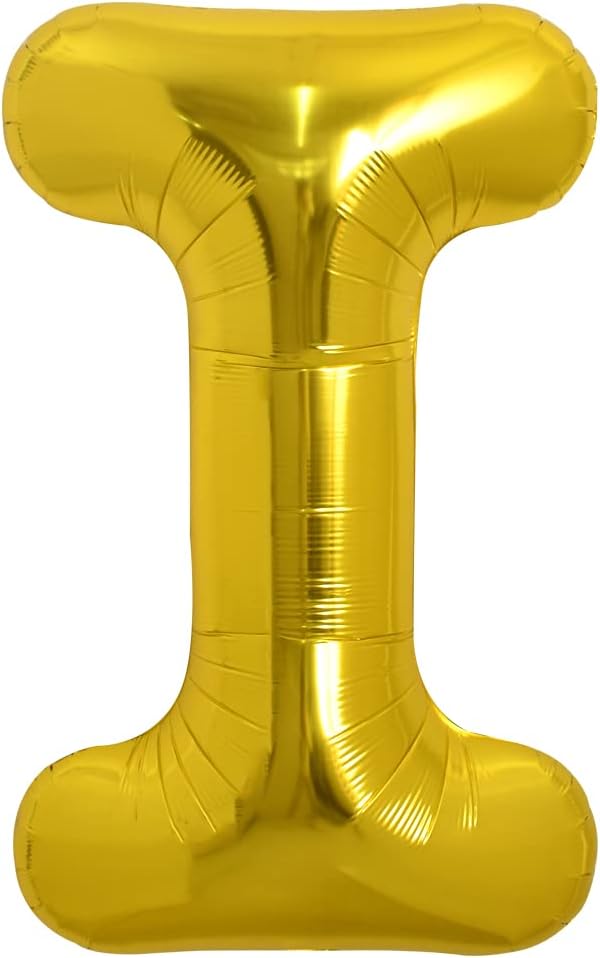 TONIFUL 40 Inch Large Gold Letter I Foil Balloons Alphabet Balloons | Giant by TONIFUL