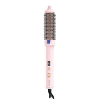 K&K 1.7 Inch Cool-AIR TECH Hair Styling Tool Bounce Brush, Heated Thermal Round Brush with Negative Ion Technology, Multiple Heat Settings for Blowout Look with Hair Care (Pink, 1.5 Inch)