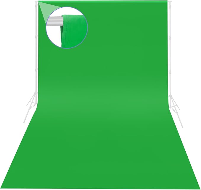 JINSUI Green Screen Backdrop, Large Background Fabric 10x20 ft | Thick by JINSUI