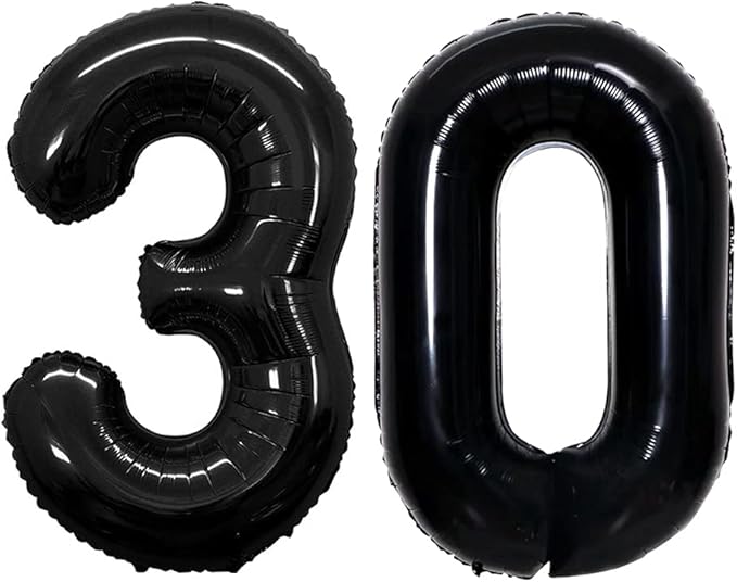 Number 30 Balloons for 30th Birthday Party Decorations, 42 Inch Jumbo Foil by GOER