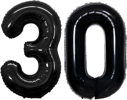 Number 30 Balloons for 30th Birthday Party Decorations, 42 Inch Jumbo Foil by GOER