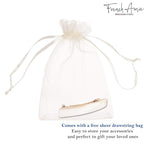 French Amie Small 2 1/4 inch Celluloid Handmade Hair Barrette No Slip Grip Durable Styling Women Hair Accessories Hair Clip for Girls, Made in France(Ivory)