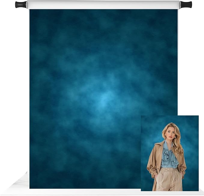 Kate 5x7ft Blue Abstract Backdrop by KateBackdropforPhotography