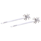 Rosemarie Collections Women's Spooktacular Halloween Hair Clip Bewitching Bobby Pins Set (Silver Tone Spider)