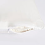 Oeko-TEX Certified White Silk Pillow Cases Made in USA, 100% Real Silk Pillowcase for Hair and Skin, 22 Momme, Standard Size,1 Pc 20"x26" (Standard, White)