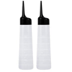driew Applicator Bottles for Hair, 8.5oz Hair Squeeze Bottle with Angle Tip Color Applicator Bottle Dye Pack of 2,Black Cap