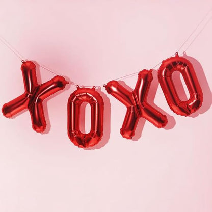 16" Red Letter Number Balloons, Happy Birthday & 2 Sets of A-Z 0-9, Foil Mylar - Image 4