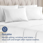 Queen Pillow Cases - 4 Pack - Super Soft Pillowcase Covers - Envelope Enclosure - Hotel Quality Pillow Protectors - Wrinkle Free, Fade, Shrink & Stain Resistant - Machine Washable - 20" x 30" (White)