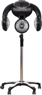 Hair Dryer, Multifunctional Salon Hair Dryer, Freestanding Hair Salon Steamer Hair Color Processor, 1.4KW 110V, Black